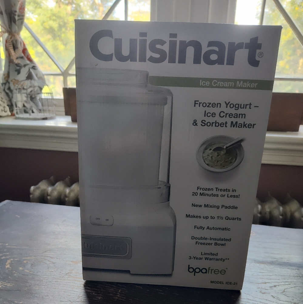 Cuisinart White Ice Cream and Sorbet Maker